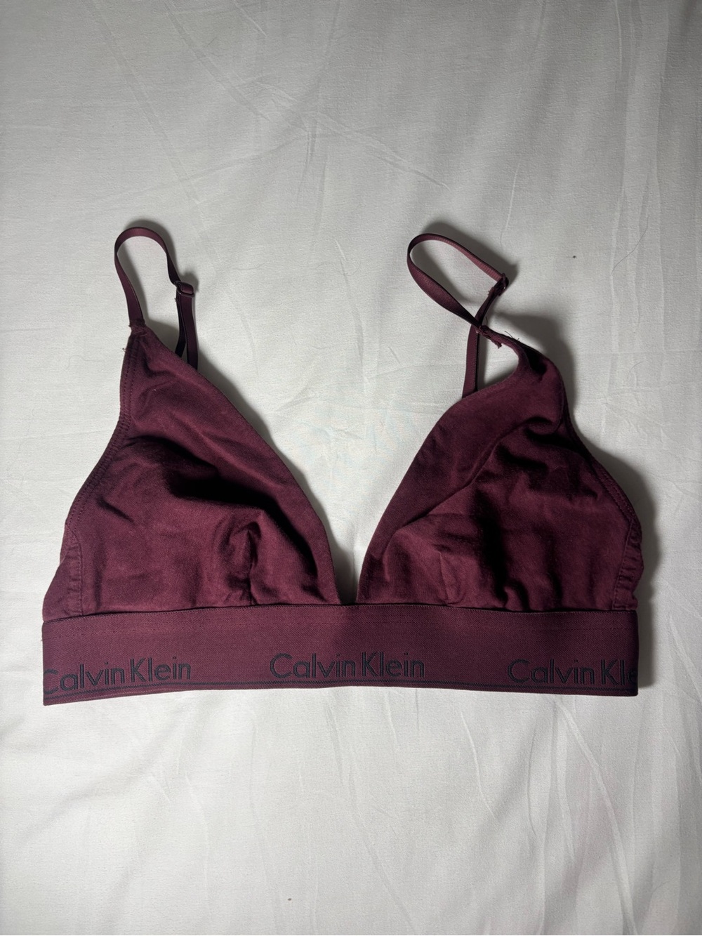 Calvin Klein Wireless Bralette in Plum